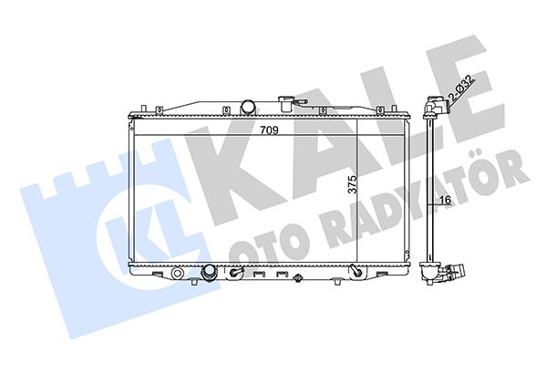 RADYATOR ACCORD VII (AT) AL PL BRZ - KALE - OEM 19010-RBA-901