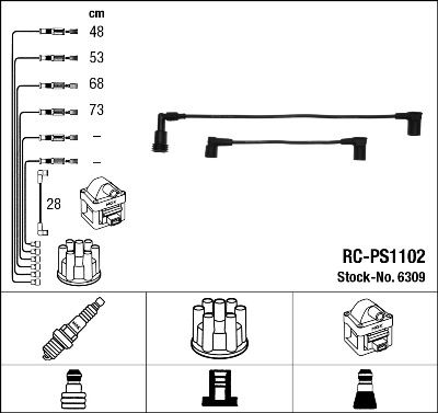 RC-PS1102 ATEŞLEME KABLOSU - NGK