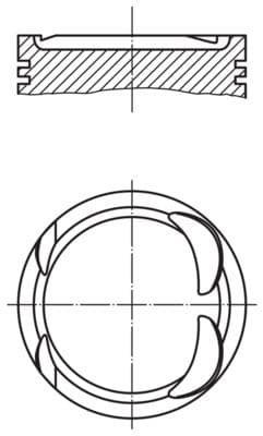 PİSTON M.BENZ C200 C204 C250 E200 CGI E250 82MM