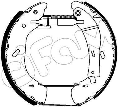 HIZLI TAMİR KİTİ(PAPUÇ+FREN SİLİNDİRİ+YAYLAR) FORD EUROPE / FORD LCV TRANSİT VII (FA. FD. FM) : 2.0; - CIFAM - OEM 4841295
