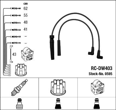RC-DW403 ATEŞLEME KABLOSU - NGK