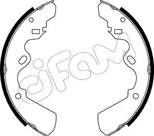 FREN PABUCU BEDFORD / ISUZU / OPEL 2.0 TD;2.0. 4WD;2.2 D. 4WD;2.4 D. 4WD / MİDİ II : 2.0;2.2 D.4WD;2 - CIFAM - OEM 91118917