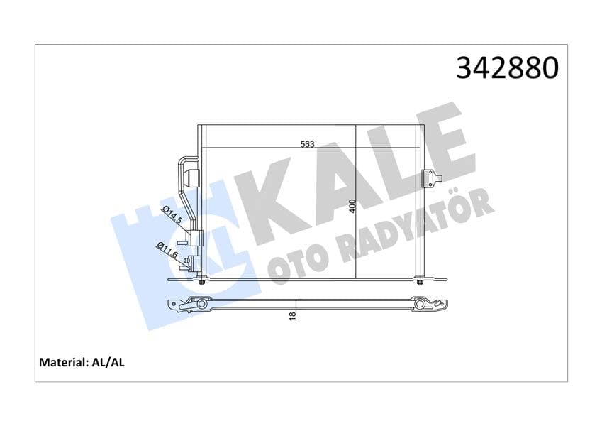 KLİMA RADYATÖRÜ FORD MONDEO 96> 1.6-1.8-2.0 ZET...
