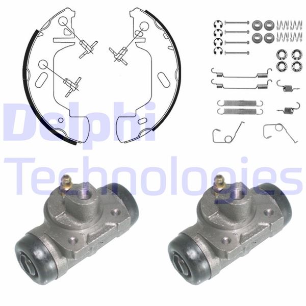 FREN PABUÇ KİTİ ARKA FORD TRANSİT 08/91>08/00 — DELPHI KP954 - DELPHI