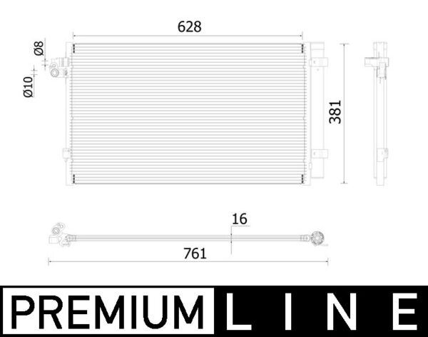 A/C-Kondensator BMW 5 (G30) / 7 (G11/12) - MAHLE