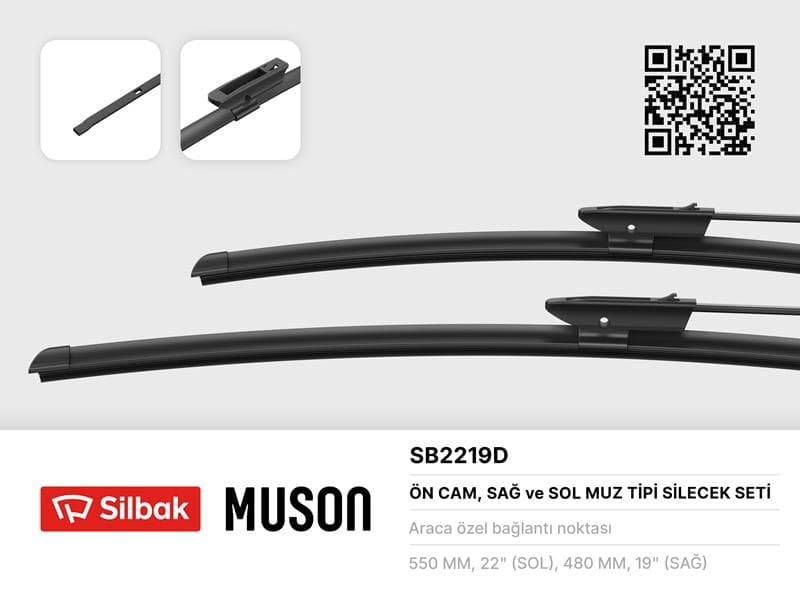SİLECEK SÜPÜRGESİ 550/480MM (MUZ TİPİ) LOGAN II [L...