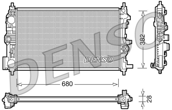 (BEHR) SU RADYATORU ( BRAZING ) INSIGNIA A 1.4 LPG ZAFIRA C (P12) 1.4 1.6 - BEHR - OEM 1300326