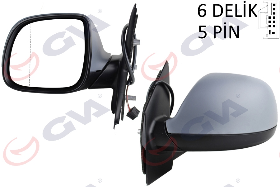 DIŞ DİKİZ AYNASI SOL AMAROK 09> ELEKTRİKLİ+ISIT - GVA - OEM 2H1857507CA