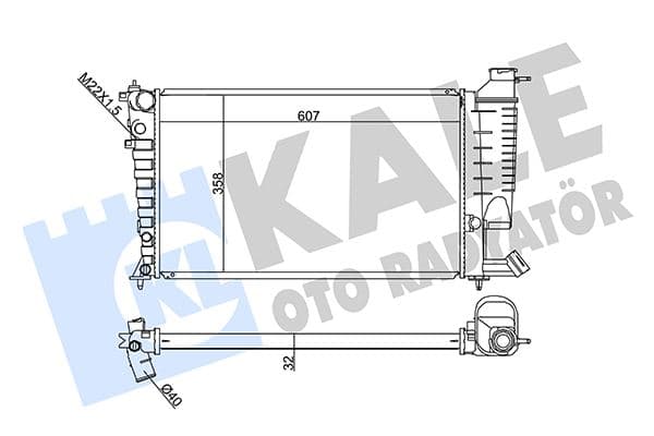 RADYATÖR AL/PL/BRZ XSARA-ZX-PEUGEOT 306 1.8-2.0 97...