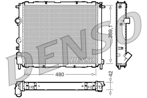RADİATOR. ENGİNE COOLİNG RENAULT CLIO II (98-)