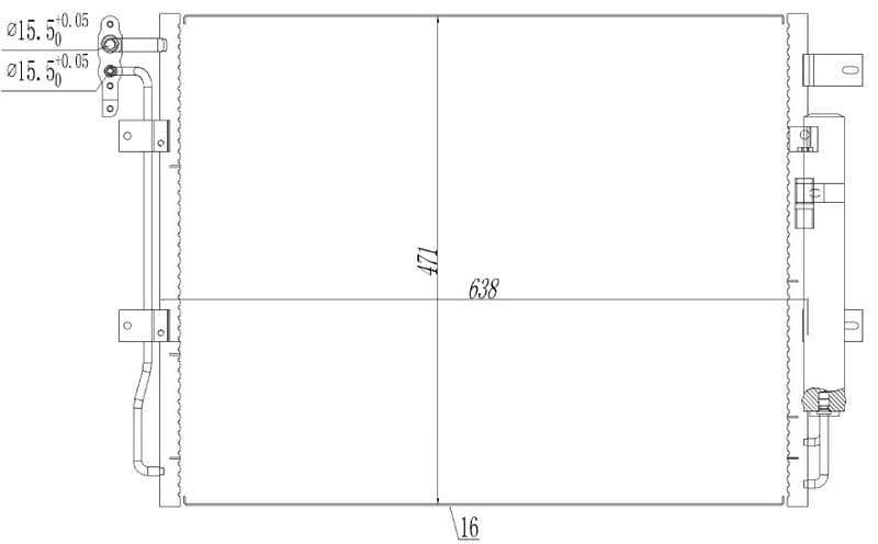 KLİMA BRAZİNG CONDENSER A/M(0)DİSCOVERY IV 3.0 TD ...