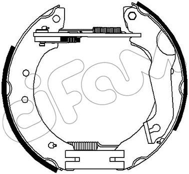 HIZLI TAMİR KİTİ(PAPUÇ+FREN SİLİNDİRİ+YAYLAR) FORD EUROPE / FORD LCV D;1.8İ 16V / ORİON I (AFD) : 1. - CIFAM