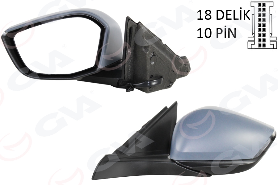 DIŞ DİKİZ AYNASI SOL OPEL ASTRA L 22> PEUGEOT P308 21> KATLANIR ASTARLI - GVA - OEM 984605279V