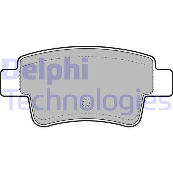 FREN BALATASI ARKA (102MM) C4 PICASSO 07- #### - DELPHI - OEM 425432