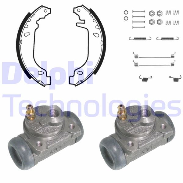 FREN PABUÇ KİTİ ARKA RENAULT 11. 9 10/86>07/89 - DELPHI