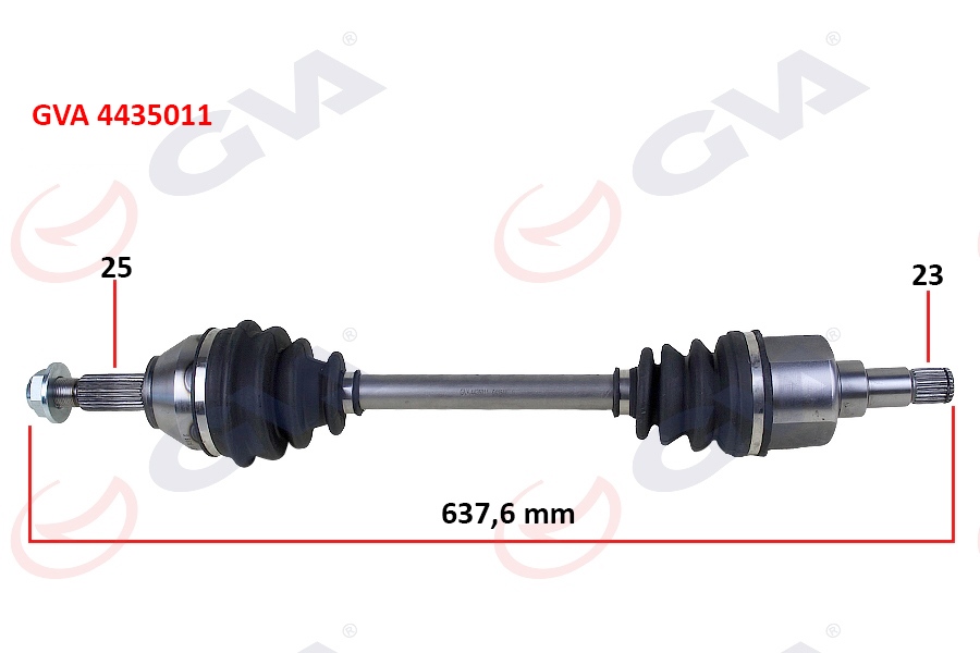 ÖN AKS KOMPLE SOL FORD FOCUS I 1.4 16V-1.6 16V-1.8 16V-1.8TDCI 98>04 - GVA - OEM XS4W3B437DB
