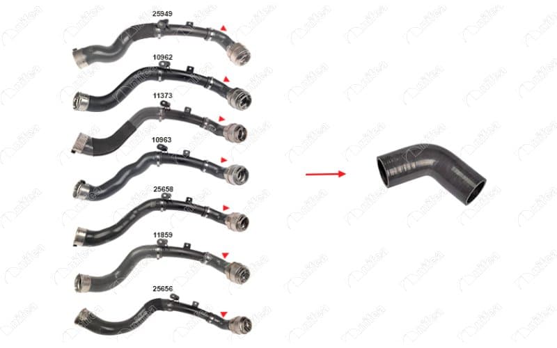 TURBO HORTUMU PLASTİK BORU HARİÇ OK İLE GÖSTERİLEN...