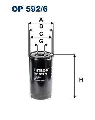 YAĞ FİLTRESİ IVECO — FILTRON OP592.6 - FILTRON - OEM 504026056