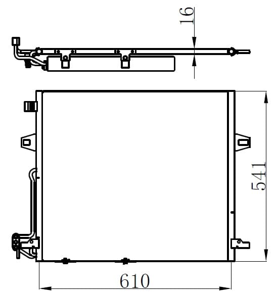 KLIMA RADYATORU MERCEDES W164 X164 W251