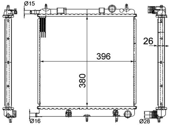 RADYATÖR BRAZİNG C3 04/02>207 02/06>1007 04/...