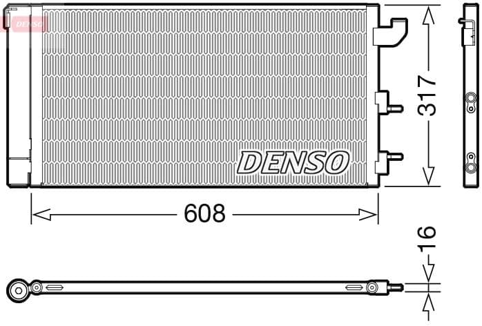 CONDENSER. AİR CONDİTİONİNG FIAT PANDA (03-)