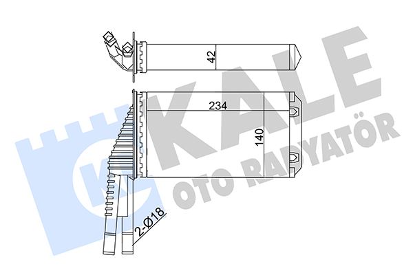 KALORİFER MEKANİK CITROEN C1-C1 II-PEUGEOT 107-TOYOTA AYGO KALORİFER - KALE - OEM 6448P1