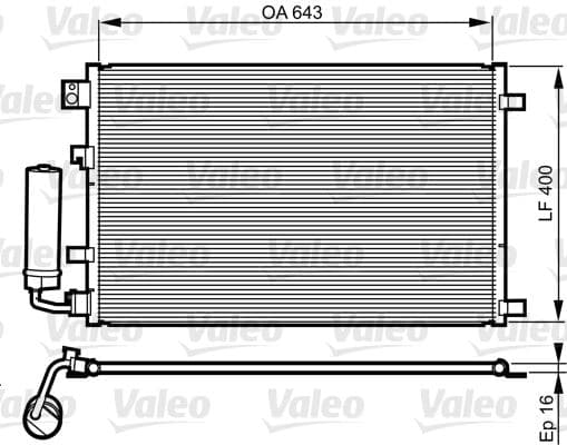 KLİMA KONDENSERİ (KURUTUCU İLE) QASHQAI 2.0 07>...
