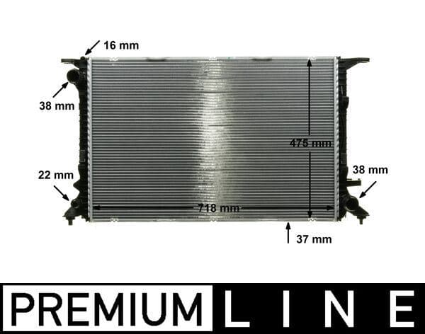 Kühlmittelkühler AUDI A4/A5 (B8)