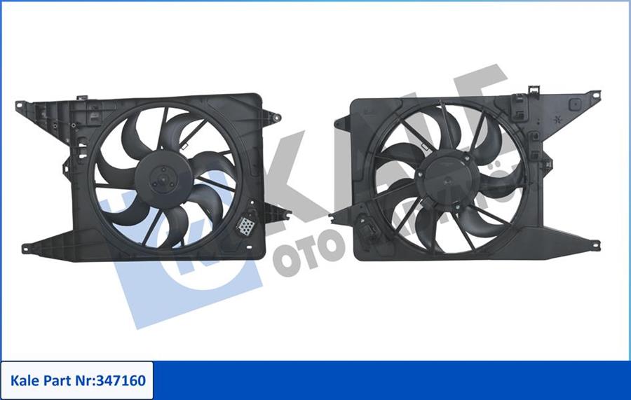 FAN MOTORU DAVLUMBAZLI (KOMPLE) DACIA LOGAN-SANDERO 1.5 DCİ (Euro5) - KALE - OEM 214814342R
