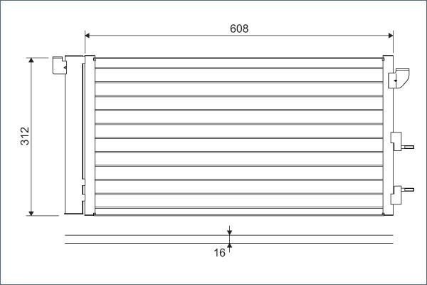 KONDENSER PANDA 09 03-> - VALEO - OEM 46798100