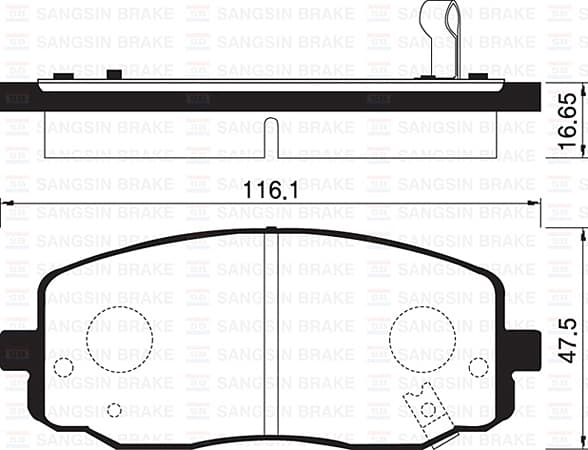 ÖN FREN BALATA HYUNDAI i10 1,1L CRDI 08-> / KIA...
