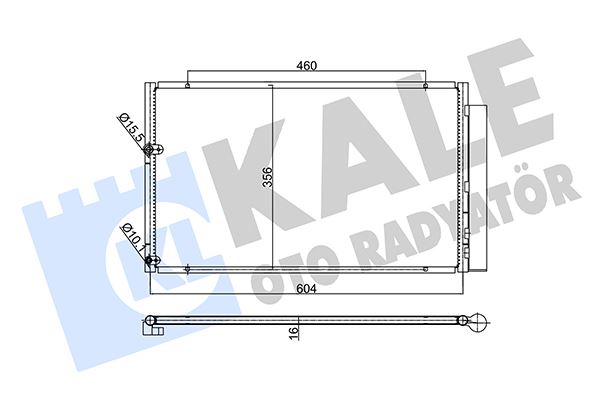 KONDENSER PRIUS 1.5 HYBRID 03=> - KALE - OEM 8845047020