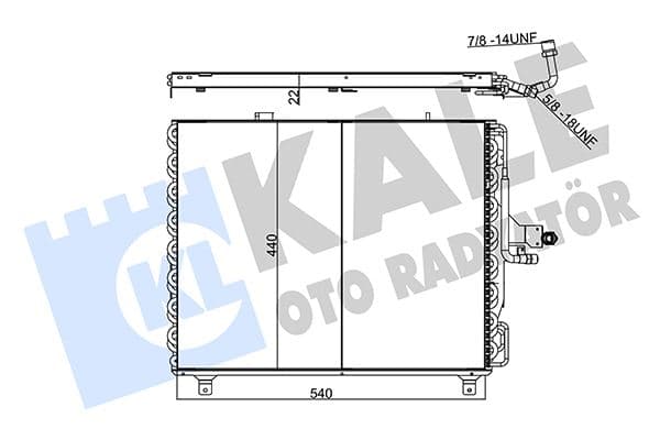 KLIMA RADYATORU MERCEDES W124 S124 A124 C124
