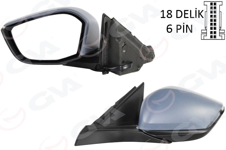 DIŞ DİKİZ AYNASI SOL OPEL ASTRA L 22> PEUGEOT P308 22> (MANUEL KATLANIR) - GVA - OEM 984605269V