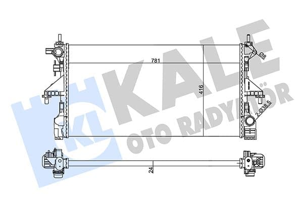 RADYATÖR DUCATO JUMPER BOxER (06-) 2.0 BlueHDI MEC...