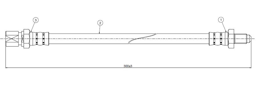 FREN HORTUMU arka Niva 1.2>1.6 83-… - CAVO - OEM 21013506085