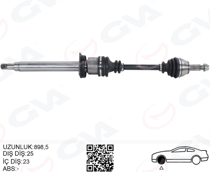 ÖN AKS KOMPLE SAĞ FORD FIESTA IV 1.25 - 1.4 16V 1.8TD 95>02 - GVA - OEM 97FX3219DA
