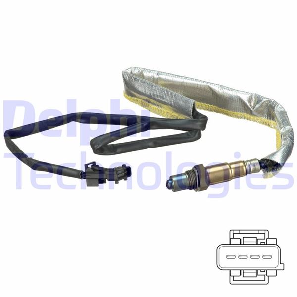 OKSİJEN SENSÖRÜ ARKA VOLVO S60 2.5T R 2.5T (04-10) S80 2.5T V70 2.5T 2.3T5 XC70 2.5T XC90 2.5T - DELPHI - OEM 8670167