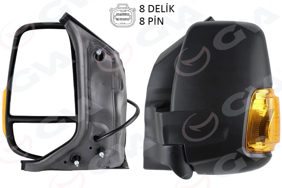DIŞ DİKİZ AYNASI KISA KOL SOL (OTOMATİK KATLA. EL...