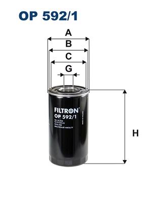 YAĞ FİLTRESİ IVECO — FILTRON OP592.1 - FILTRON - OEM 952715