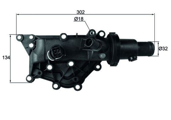 TERMOSTAT 89 °C (4 FİŞ MÜŞÜRLÜ) MEGANE II 02>08...