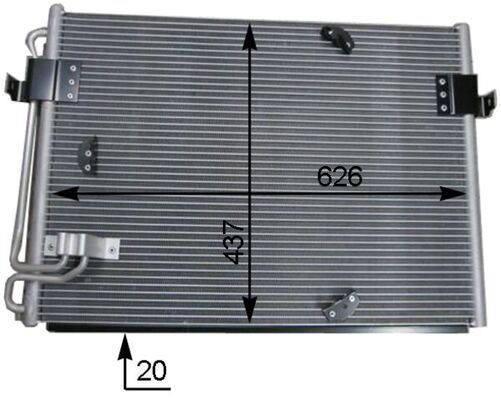 KLIMA RADYATORU BMW E31 90>98 - MAHLE - OEM 64531392941