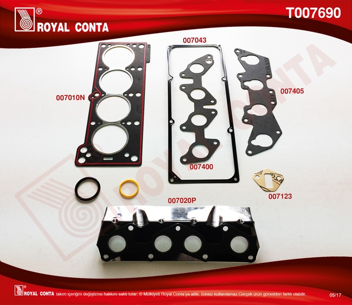 ÜST TAKIM CONTA KEÇESİZ R9 BROADWAY RNI-R19-CLIOE6J-E7J 1.4 - ROYAL