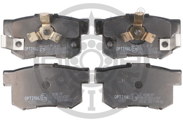 FREN BALATASI ARKA (88mm) ACCOORD CR FR 05- - OPTIMAL - OEM 43022S9A010