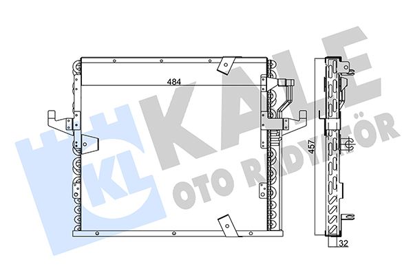 KONDENSER AL/AL 3 — KALE 353035 - KALE - OEM 1385165
