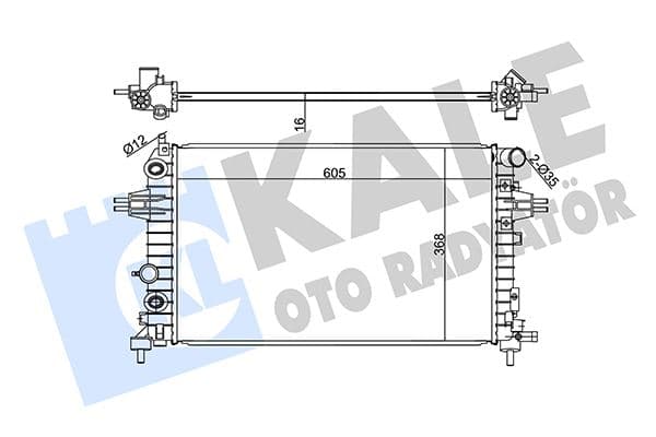 RADYATÖR BRAZİNG ASTRA H 1.2-1.4-1.8-ZAFIRA B 1.6 ...