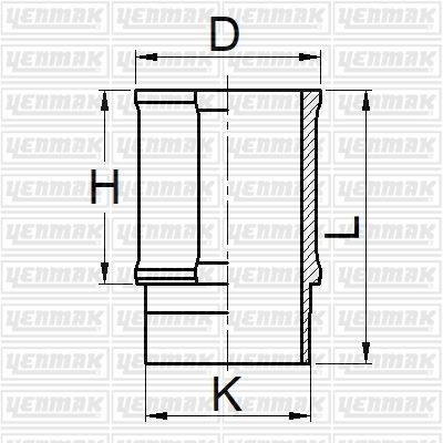 GOMLEK STD R12 R9 R19 1400 76 MM - YENMAK - OEM 5486003