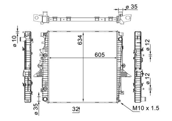 Kühlmittelkühler DISCOVERY 4.0IV6/V8