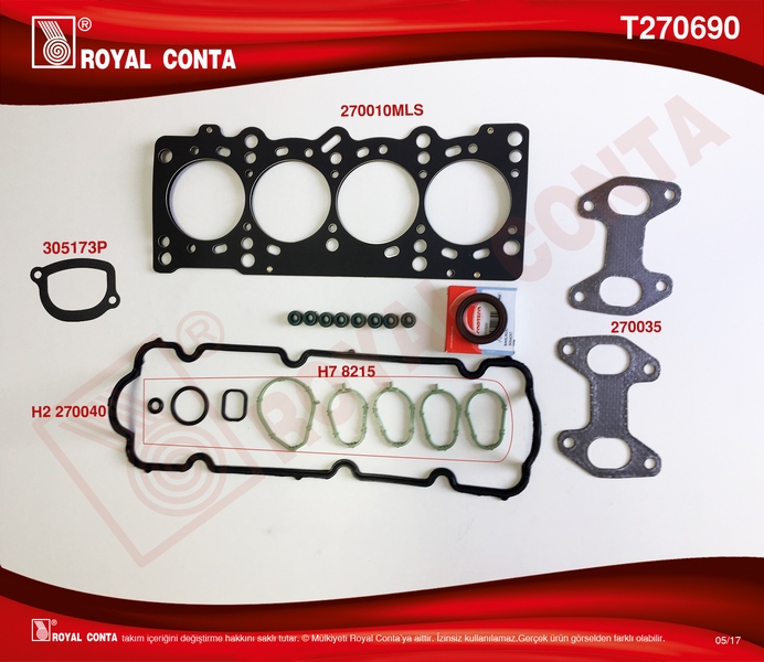 UST TAKIM CONTA PALIO 1.2 8V YM - ROYAL - OEM 71736315