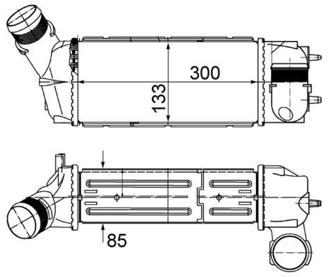 Ladeluftkühler CITROËN C4 PEU 307 — MAHLE CI493000S - MAHLE
